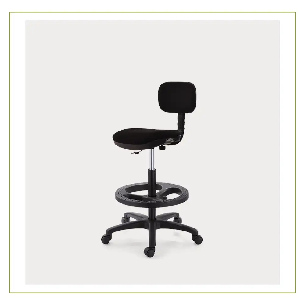 Silla Secretarial con respaldo y asiento en tela Logica tipo cajero