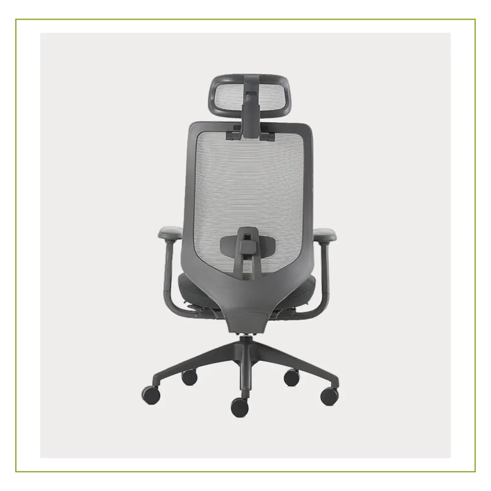 Silla de Direccion con cabecera ajustable y respaldo en malla BM8600 atras Equipos Comerciales de Leon Muebles para Oficina
