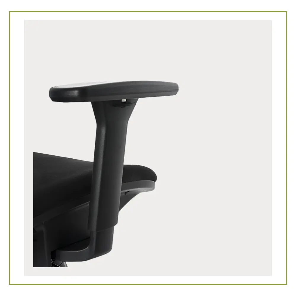 Silla de Direccion con cabecera y respaldo en malla BM6000 Negro brazos ajustables Equipos Comerciales de Leon Muebles para Oficina