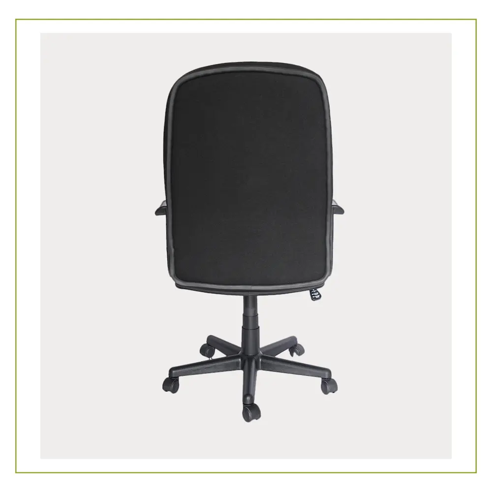 Sillón Ejecutivo respaldo alto y asiento tapizado en tela Padua atras