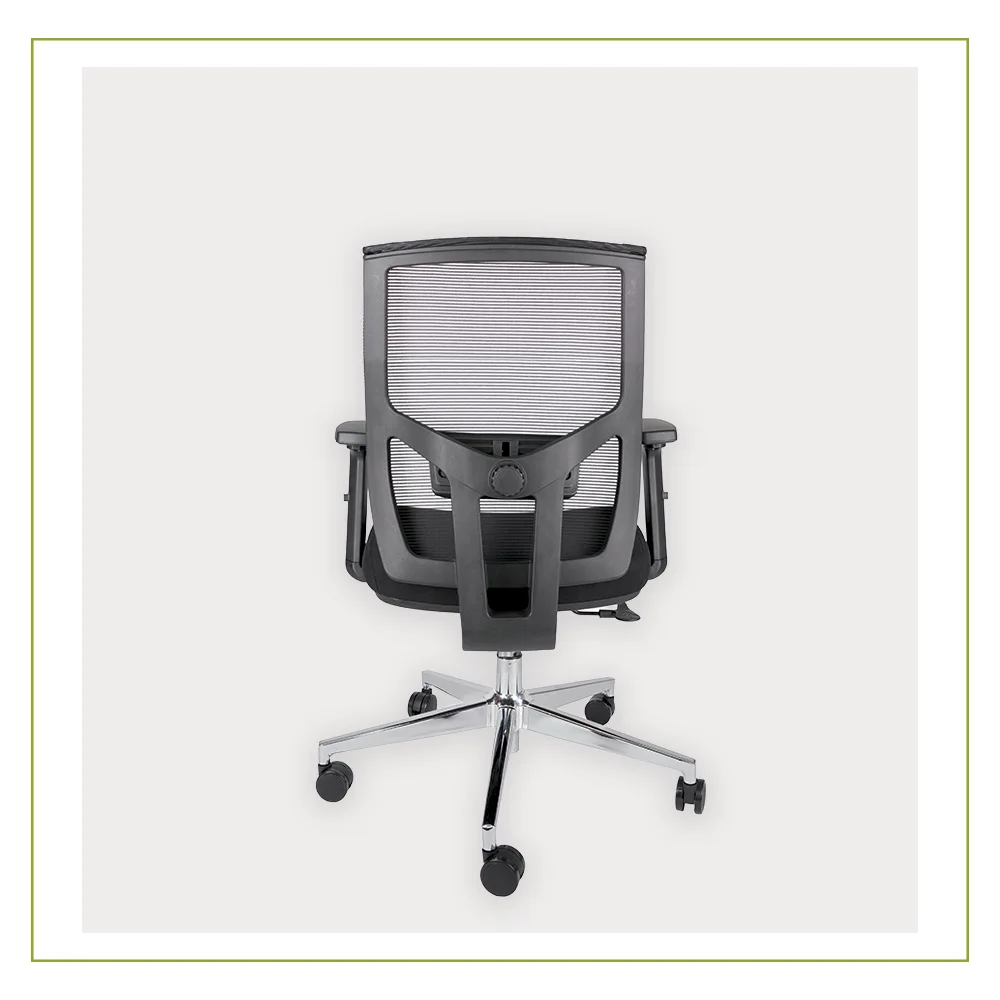Silla Ejecutiva con soporte lumbar ajustable Aiko Negro atras