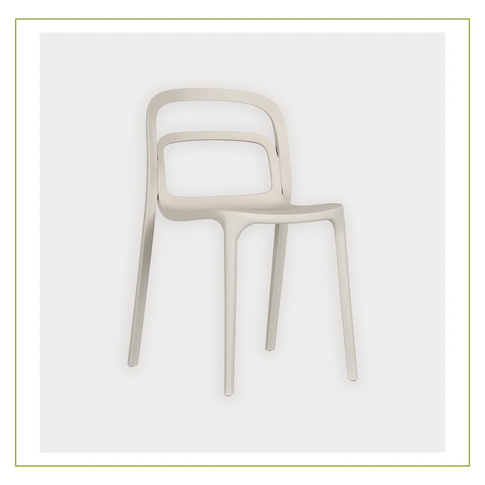 Silla Visitante de Polipropileno Asti Beige