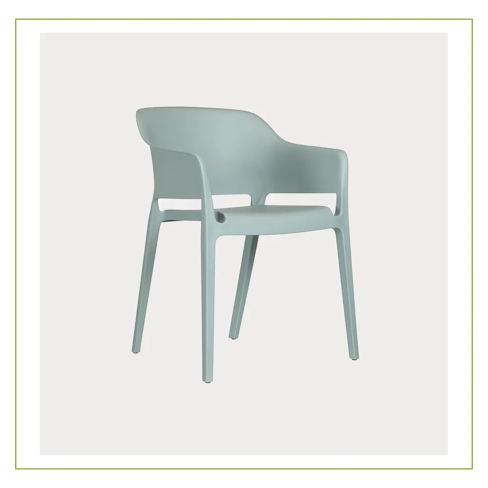 Silla Visitante de Polipropileno Capri Turquesa