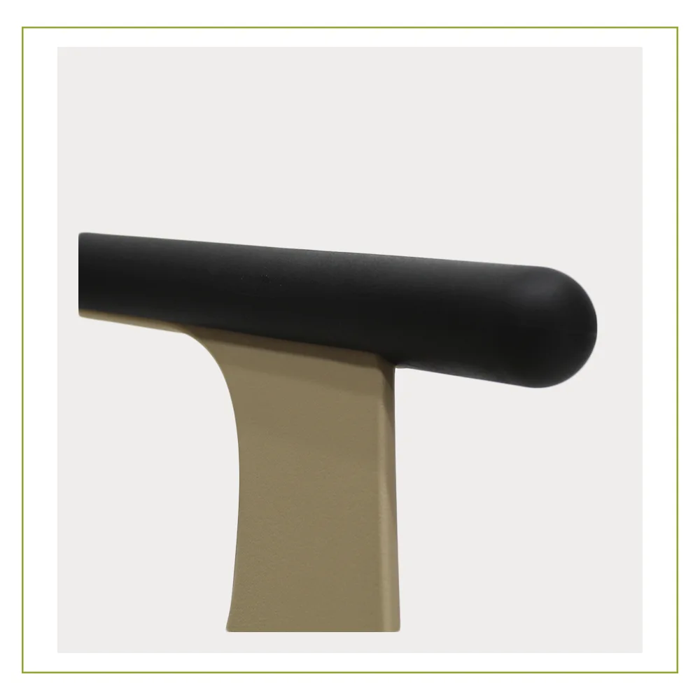 Silla Visitante de Polipropileno de Alta Resistencia con Base Metálica Catanzaro Beige base