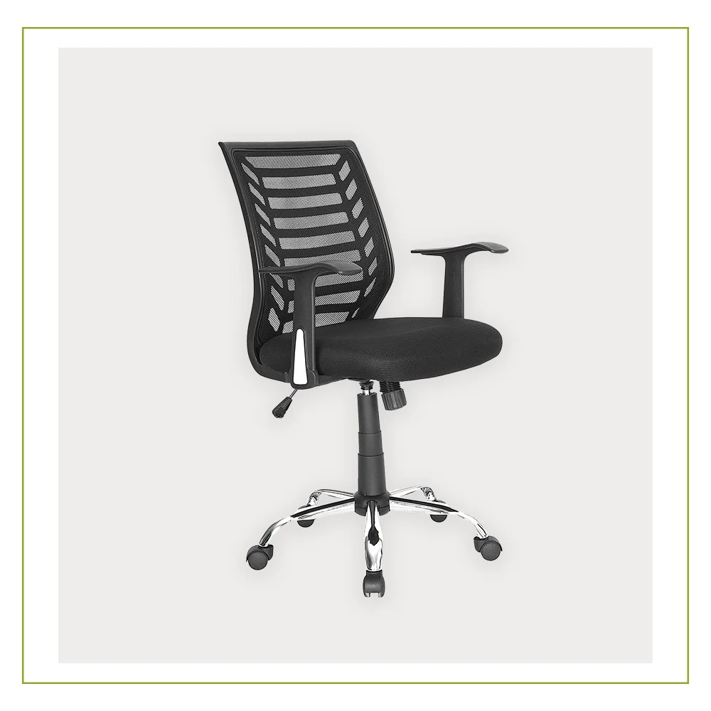 Silla Secretarial con Respaldo en Malla LK07