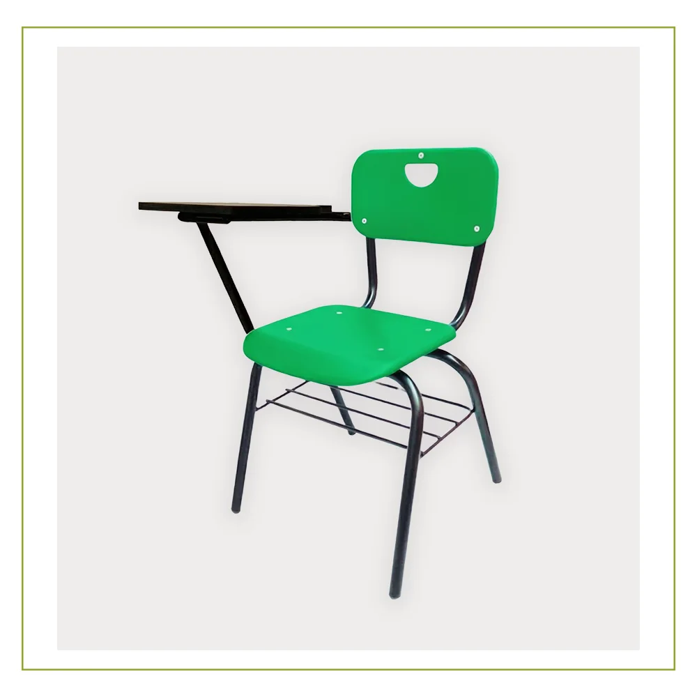 Pupitre Escolar con Asiento y Respaldo en Polipropileno SEP verde