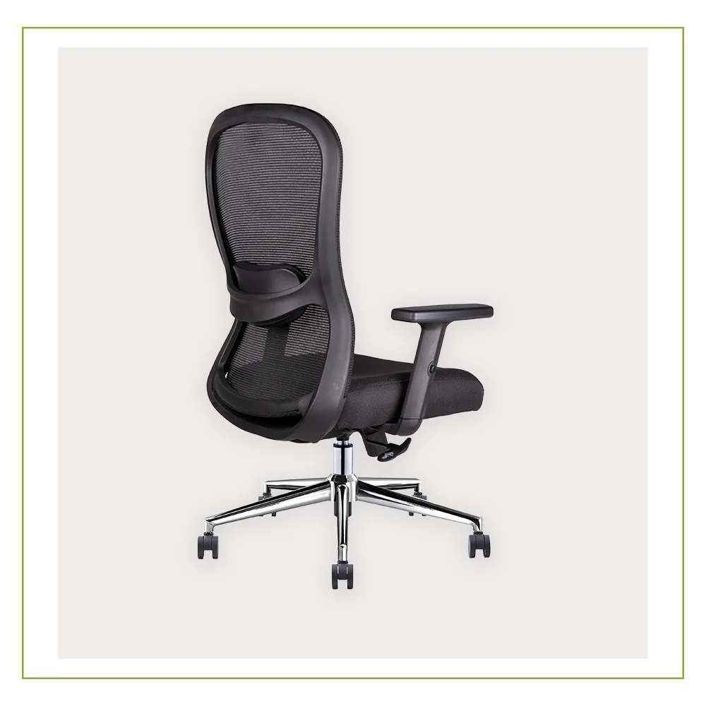 Silla Ejecutiva con soporte lumbar Respaldo en Malla Athelier atras