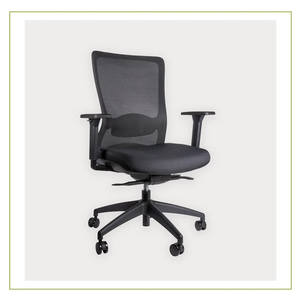 Silla Ejecutiva con soporte lumbar Respaldo en Malla Wicker